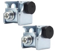 CIYODO 2 Pezzi Fermaporta Scorrevole in Acciaio per Binario Piatto Paraurti Arresto Rullo per Porte Automatiche Esterne Dispositivo Guida Pavimento Antiurto per Porte Scorrevoli