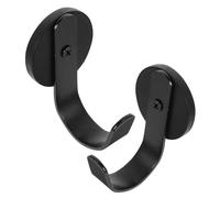 CIYODO 2 Pezzi Gancio Magnetico per Ghirlande da Porta Supporto in Nero per Corone Natalizie Fino Antigraffio e Facile da Installare su Porte e Vetrate Decorazione Elegante e