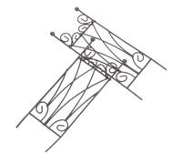 CIYODO 2 Pezzi Griglia per Piante Rampicanti in Metallo Supporto per Piante da Interno Giardino Griglia per Vasi di Fiori per Piccoli Spazi Facile da Usare Senza Strumenti