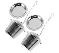 CIYODO 2 Pezzi Infusore Tè in Acciaio Filtro Rete Fine Forma Barilotto con e Colino Riutilizzabile per Tè Sfuso Accessorio Versatile e Ufficio