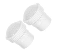 CIYODO 2 Pezzi Motion Sensor Light Shade Plastic High Sensitivity Human Detection With Openhole Design Weather Resistant For Outdoor Security And Automatic Night Lighting