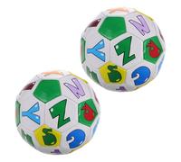 CIYODO 2 Pezzi Pallone da Calcio Mini Football Junior per Scuola e Pratica Palla Educativa Alfabeto per Ragazzi e Ragazze Asilo Leggera e Portatile per Giochi Indoor Outdoor