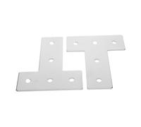 CIYODO 2 Pezzi Parti del Kit Meccanico Fai-da-Te Parti del Telaio Robot Fai-da-Te Elementi Costruttivo Staffa per Camion Rc Staffa per Telaio Auto Rc Silver