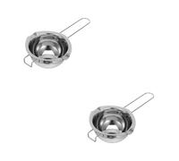 CIYODO 2 Pezzi Pentolino Inossidabile per Sciogliere Cioccolato e Cera con Ergonomico per Professionale e Domestica Utensile Versatile per e Riscaldamento