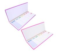 CIYODO 2 Pezzi Planner Settimanale Non Datato Notebook Portatile per Organizzazione e Monitoraggio Abitudini Agenda Settimanale Compatta per Ufficio Scuola e Casa Design Minimalista