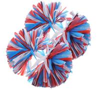 CIYODO 2 Pezzi Pompom da Cheerleading Manico, Accessorio per Spettacoli | PET e Pe, Colore Metallico Brillante, Controllo Facile dei Movimenti, per Squadre Giovanili e Performer