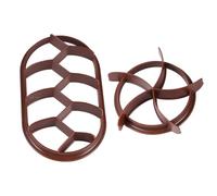 CIYODO 2 Pezzi Pressa per Pane con Timbri Rotondi e Ovali in Plastica per Decorazione e Stampo Forno Antiaderente e Facile da Pulire Utile per Casa e Laboratorio di Prodotti da Forno