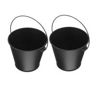 CIYODO 2 Pezzi Secchiello Grasso per Barbecue Contenitore per Cenere Cestino di Raccolta Olio per Grigliate Foyers Pits