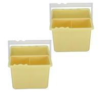 CIYODO 2 Pezzi Secchio Lavapennelli in Plastica Gialla per Pittura,