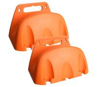 CIYODO 2 Pezzi Supporto da Parete per Tubo da Giardino in Plastica Resistente Organizer per Tubo Acqua Esterno Staffa Salvaspazio per Garage e Cortile Portatubo Antigelo e Antisole