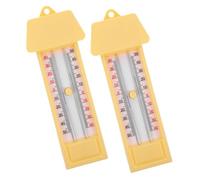 CIYODO 2 Pezzi Termometro per Serra con Misurazione Temperatura Indoor Outdoor Strumento Multifunzionale per Monitoraggio Temperatura Agricoltura e Allevamento Facile Installazione
