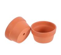CIYODO 2 pezzi Vasi in Terracotta Piccoli per Piante Succulente e Cactus con Foro di Drenaggio da Vasi Decorativi per Interni ed Esterni per Casa Ufficio Balcone e Regali Speciali