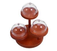 CIYODO 2 Set Di Supporto A Livelli Per Casa Delle Bambole Mini Vassoio A Più Livelli Portavivande In Miniatura Decorazione Da Cucina In Miniatura Supporto Da Portata In