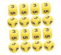 CIYODO 20 Numerici Acrilici Gialli Arrotondati per Giochi Matematica Insegnamento Interattivo Educativo Versatile per Scuola