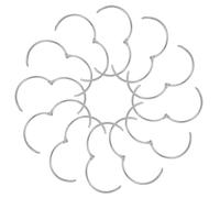 CIYODO 20 Pezzi Anelli Metallici Apribili per Rilegare Sciolti in Ferro per Ufficio Scuola e Scrapbook Anelli Resistenti per Note Carte Indice e Documenti