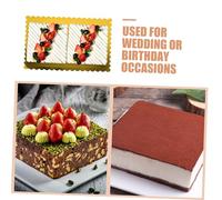 CIYODO 20 Pezzi Base per Torte Ondulata Supporto Rettangolare Spessore Onda Decorativo per Cupcake Pizza e Dolci per Feste e Uso