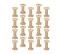 CIYODO 20 Pezzi Bobine di Legno Vintage a Clessidra per Cucito e Fai da Te, per Avvolgere Filo e Vernice, Materiale Naturale per Progetti Creativi