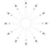 CIYODO 20 Pezzi Clip Porta Badge Metallo con Cinghie Confezione da Foro per Targhette Facile Attacco per Carte Identificative e Lavoro Resistente e Leggero
