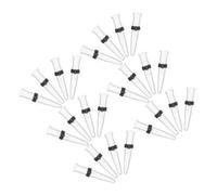 CIYODO 24 Pezzi Tubetti per Trasparenti con Ventose Steli in per Conservazione Freschezza Singolo o Bouquet Accessori per Composizioni Floreali