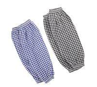 CIYODO 2Paia Manicotti Protettivi per Lavaggio Piatti Maniche Oversleeves Lino con Motivo per Giardinaggio e Lavoro in Cucina