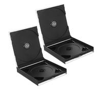 CIYODO 2pezzi Custodia in Plastica Per Cd e Dvd Scatola Riutilizzabile Trasparente Per Dischi Leggera e Protettiva Per e Viaggio