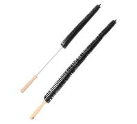 CIYODO 2pezzi Kit per Pulizia Asciugatrice Spazzola Lunga per Sfiato Radiatore Lanugine Lavatrice Spazzola Setole Piene per Pulizia Multifunzionale Facile da Usare