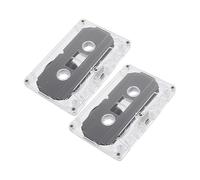 CIYODO 2pezzi Nastro Audio Minuti Registrazione Cassette Standard Per Uso Educativo e Retro Bassa Rumorosità Trasparente