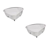 CIYODO 2pezzi Triangolo Lavello Scolapiatti Multiuso Cesto Scolante Per Cucina Rete Antiscivolo Per Spugna e Accessori Design Compatto e Facile Da Installare Per Organizzare Tuo Spazio