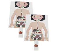 CIYODO 2sets Didattico Diy Del Digestivo Per Kit Educativo Con Facile Da Assemblare Interattivo Per Sviluppo Delle Abilità Motorie e Comprensione