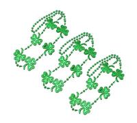 CIYODO 3 Collane per San Patrizio Perline Accessori Unisex per Adulti