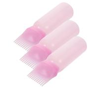 CIYODO 3 Pezzi Applicatori con Pettine per e Bottiglie Facili Spremere per Colorazione e Trattamenti per Salone e Domestico Colore Rosa
