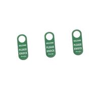 CIYODO 3 Pezzi Porta Do Not Disturb Doppia Faccia Pelle PU Protezione Privacy e Camera Appendibile Facile Stile e Hotel