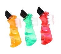 CIYODO 3 pezzi Spazzole Mini per Pulizia Protesi Dentali Multi-funzione Compatte e Resistenti Arancione Verde per Igiene Personale Domestica