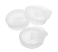CIYODO 3 Pezzi Tappi per Brocche d in Plastica Bianca Coperchi per Caraffe e Brocche con Chiusura Facili da e Resistenti alle Perdite