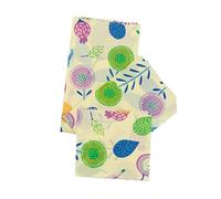 CIYODO 3 pezzi Wraps Cera Api Stoffa Riutilizzabile per Conservazione Alimenti Frutta e Snack con Design e