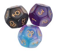 CIYODO 3 Poliedrici Acrilico per Giochi da Tavolo Educativi per Insegnare Matematica e Divertirsi con e