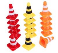 CIYODO 30 Mini Coni Stradali per Stradali Educativi con Colori Vivaci Materiale Sicuro e Resistente Compatte per Apprendimento e Multifunzionale