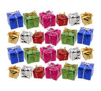CIYODO 30 Pezzi Miniature Xmas Boxes in Foam Color For Dollhouse Decoration Tiny Present Boxes For Miniature Scenes And Craft Projects