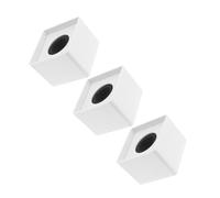 CIYODO 3pezzi Cubetti Logo Per Microfono Piccole Postazioni Bandiera e Logo Per Microfono Compatibili Diverse Esigenze Per Interviste e Registrazioni Professionali