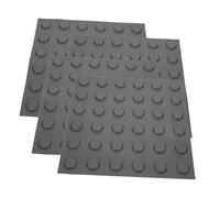 CIYODO 4 Fogli Mattonelle Blindate Multifunzionali PVC Grigie per Marciapiedi Esterni Resistenti Allacqua e Adesive Pavimenti Tattili per Percorsi Accessibili e Percorsi Pedonali