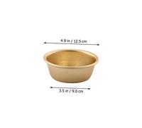 CIYODO 4 pezzi Ciotole Dorate in Alluminio per Vino di Resistenti Odori e Sapori Design per Cucina e Ristoranti Include con