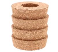 CIYODO 4 Pezzi Coperchi in Sughero per Vasi Idroponici con Tappi in Legno per Fioriere Trasparenti Coprivasi Micro Paesaggi Indoor Adatti Vasi in Vetro per Orto Domestico