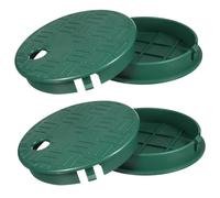 CIYODO 4 Pezzi Coperchio Per Pozzetto Valvole Irrigazione Giardino in Materiale Resistente Facilmente Rimovibile Per Accesso Semplice e Protezione Valvole Outdoor