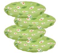 CIYODO 4 Pezzi Copribowls in Tessuto Elastico Riutilizzabili per Conservazione Alimentare Coperture in Cotone Lavabile per Fermentazione Lievitazione e Frutta Protezione Avanzata Contro