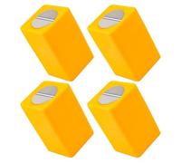 CIYODO 4 Pezzi Custodia per Rasoio di Sicurezza in Abs Giallo per Smaltimento Sicuro di Lame Usate e Utility Lame, per Saloni di Bellezza e Uso Domestico