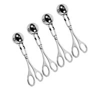 CIYODO 4 Pezzi Pinze per Polpette in Acciaio Inossidabile Robusta Antiaderente per Formare Polpette e Verdure Utensile per Modellare Uniformemente Carne e Impasti