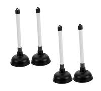 CIYODO 4 Pezzi Stantuffo WC in Gomma Flessibile con Impugnatura Ergonomica Pompa Ad Aria per Sbloccare Lavandini Scarichi e WC Strumento Multifunzionale per Pulizia Bagno