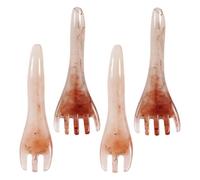 CIYODO 4 Pezzi Strumento per il della pettine del cuoio capelluto al pettine Massager del cuoio capelluto per dispositivo guasha resina