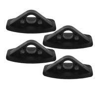 CIYODO 4 Pezzi Supporto per Pagaia da Kayak in PVC Nero, L | Fissaggio Sicuro, per Pagaia e Canoa, Accessorio da Acqua, Design Portatile, Uso su Scafo