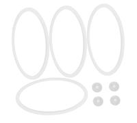 CIYODO 4 Set Guarnizioni in Silicone per Coperchi di Contenitori Alimentari Sigillanti con Tappo Sostituzione per Scatole Termiche Guarnizioni Anti-perdita per Preparazione